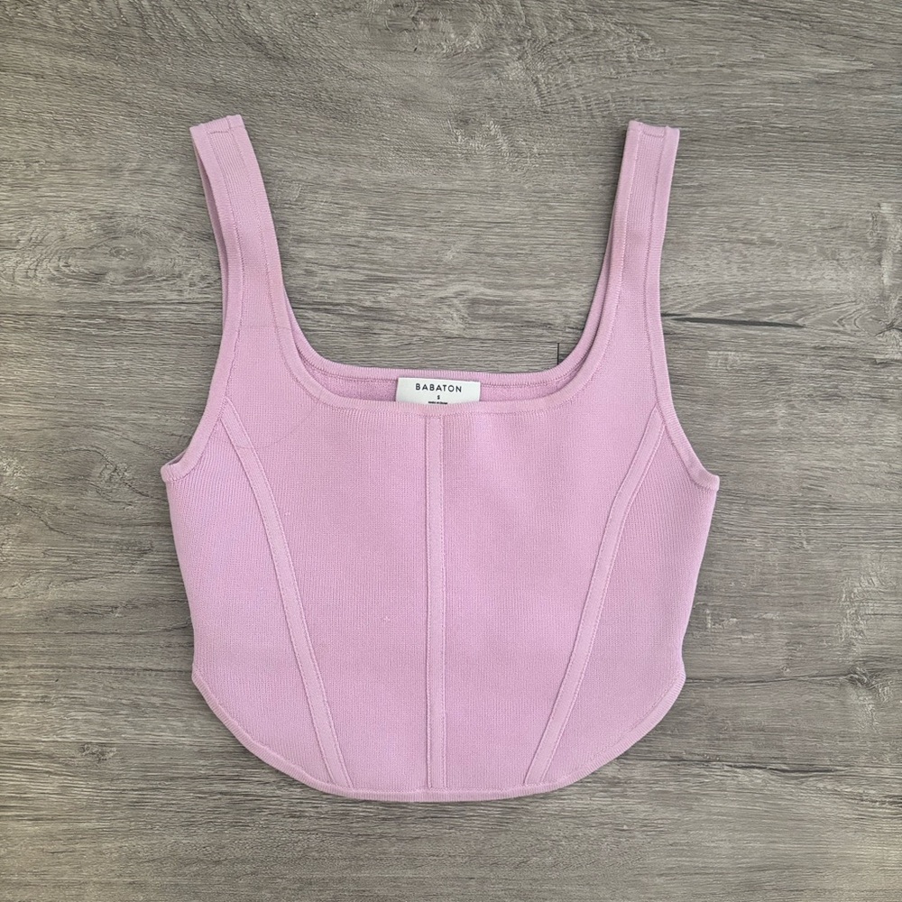 BABATON | Corset Knit Tank NWOT